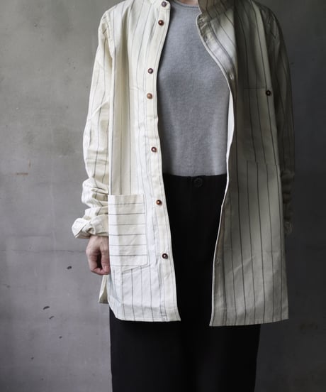 ALEKSANDR MANAMISアレクサンダーマナミ/ THREE POCKET ASYMMETRIC SHIRT JKシャツ/ am-21012