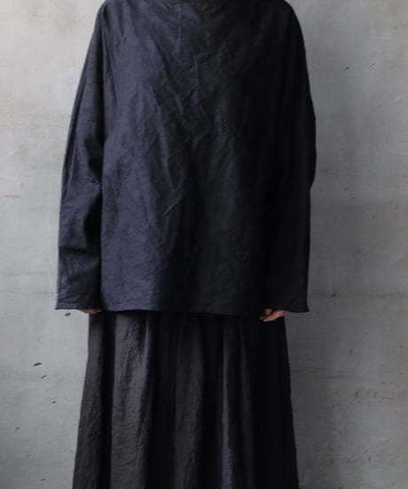 cavane キャヴァネ / Tunic long-sleeve Cotton100Jacquardシャツ / ca-26025