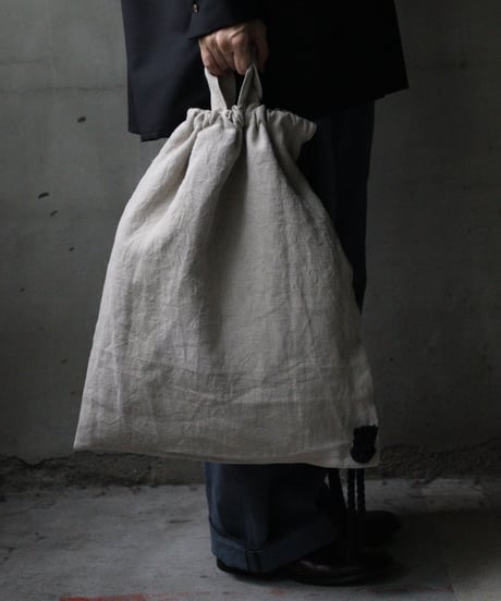 cavane キャヴァネ / Rope sack linen100バッグ/ ca-25135