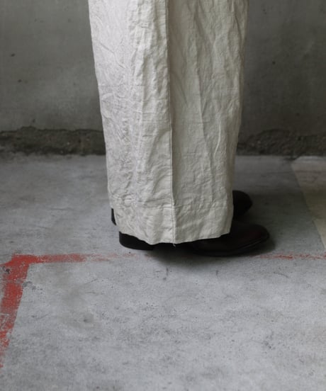 cavane キャヴァネ / Wide Linen100 TrousersⅡ パンツ/ ca-25124