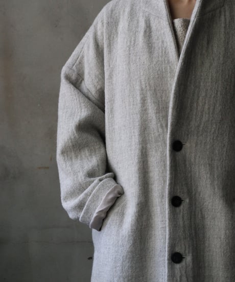 cavane キャヴァネ / Traditional Wool100 Herring-Bone Over Coatコート / ca-25158