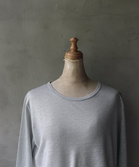 cavane キャヴァネ / Linen Crew-Neck long sleeveT / ca-24112A