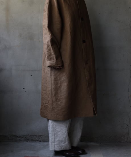 cavane キャヴァネ / Round-Coat Linen/Washi100コート / ca-25034