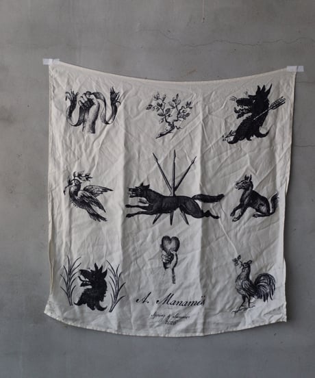 ALEKSANDR MANAMISアレクサンダーマナミ/ NOIR NOIR HANDKERCHIEF SCARFスカーフ / am-26011