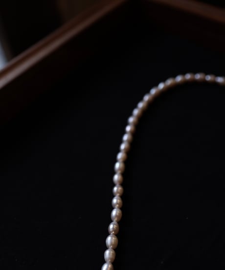Atelier Inscrire アトリエ インスクリール / COSTUME JEWELLERY SHUNGITE NECKLACEネックレス / At-25025