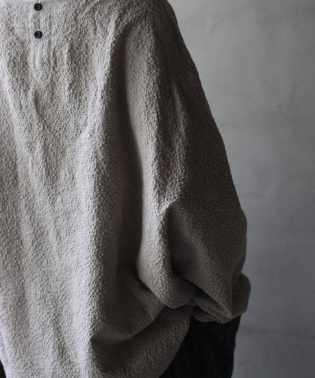 cavane キャヴァネ / Tunic long-sleeve Cotton&Woolシャツ / ca-25151