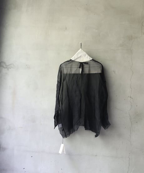SCHA シャー/ Round Neck Open Back Volume Top " OE "-ORGANZA- / Sc-23004 ( Art#1583)