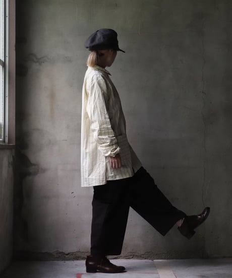 ALEKSANDR MANAMISアレクサンダーマナミ/ THREE POCKET ASYMMETRIC SHIRT JKシャツ/ am-21012