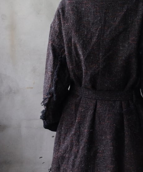 KLASICA クラシカ / Cut off Hem Blend Gown Coat" HM-C " / kl-25032A