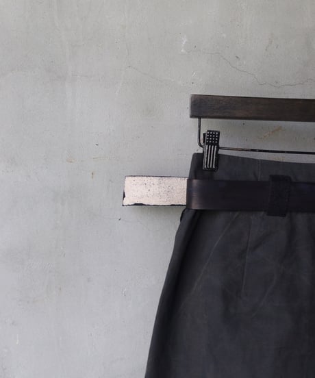 BIEK VERSTAPPEN / WRAP SKIRT WITH LEATHER BELTスカート /  Bie-25014(SK01-F)