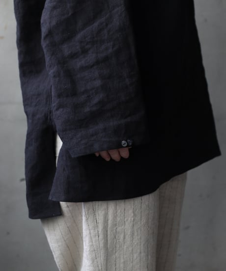 klauseクロイゼ / Sun-dried Linen C.S Shirt Middle Lengthシャツ/ kla-25012