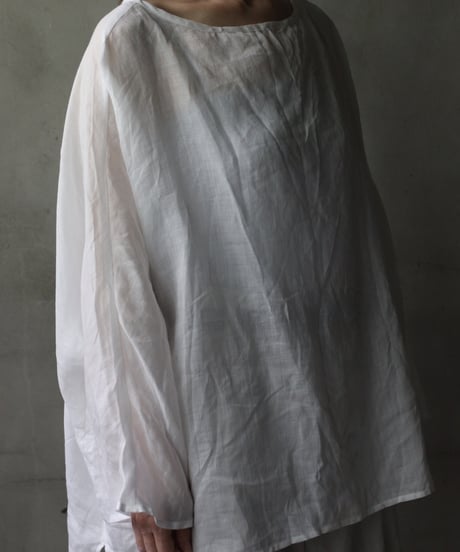cavane キャヴァネ / Tunic long-sleeve Linen100シャツ / ca-26087