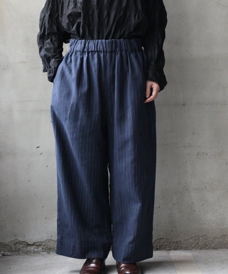 cavane キャヴァネ / St-Wide TrousersⅡ Cotton&Linenパンツ/ ca-26047
