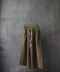 der antagonist デ アンタゴニスト / Wide Sailor Pants linen100パンツ/ P22BLFG26