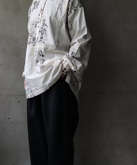 ALEKSANDR MANAMISアレクサンダーマナミ/ LES CREATURES TONGUE SHIRT ORNAMENTシャツ / am-25003