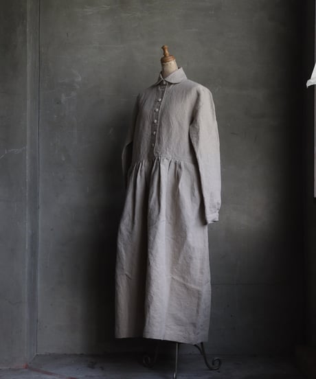 der antagonist デ アンタゴニスト / Button front Dress Linenワンピース  / D8BLEC24/25