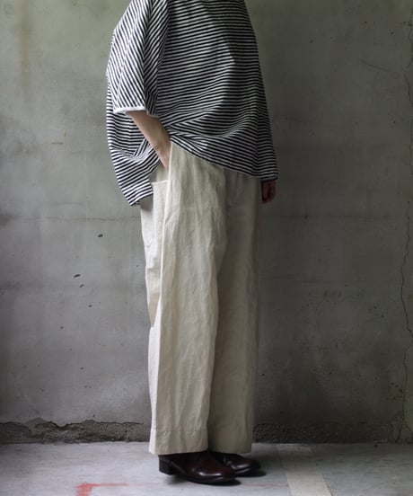 cavane キャヴァネ / Tunic half-sleeve Cotton/Linen100シャツ / ca-25080