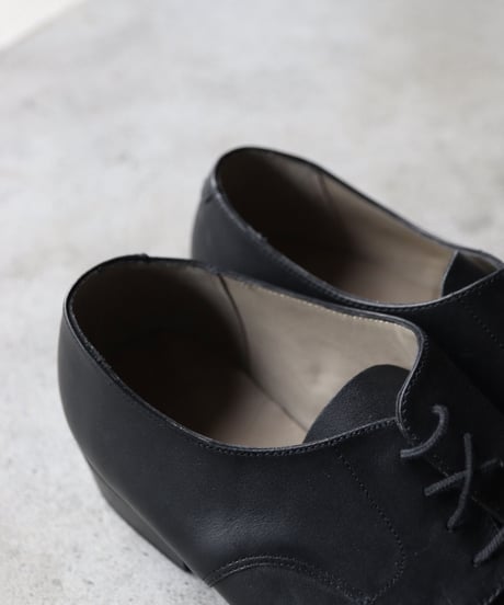 Euro select ユーロセレクト  / Dead stock French service Blucher plain toe革靴  / eu-22001
