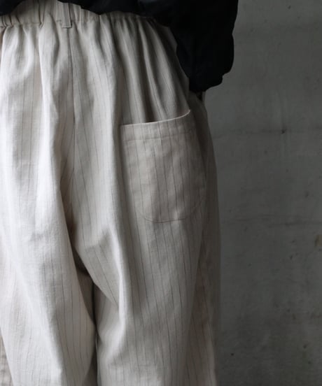 cavane キャヴァネ / St-Wide TrousersⅡ Cotton&Linenパンツ/ ca-26046