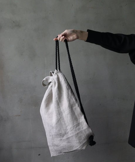 cavane キャヴァネ / Rope sack linen100バッグ/ ca-25135