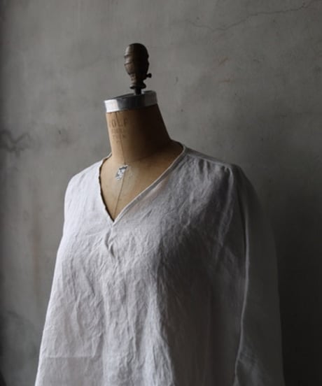 klauseクロイゼ / C.S Wide V Neck Shirt Belarus Linen / kla-26024