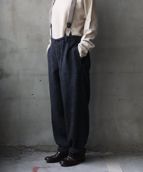 cavane キャヴァネ / Over-pants with suspender wool100パンツ / ca-25162