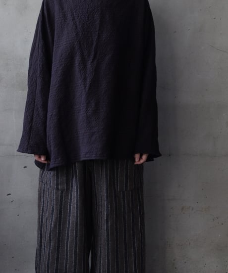 cavane キャヴァネ / Tunic long-sleeve Cotton&Woolシャツ / ca-25153