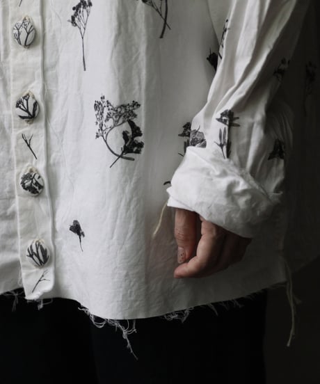 Cavalier Meiko Takahashi / Collarless garden shirt #39/ Me-23007