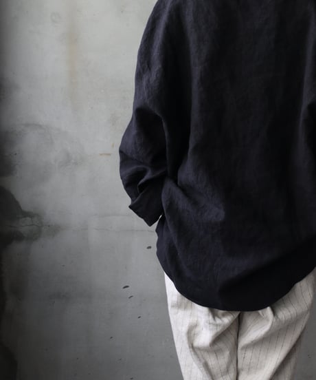 klauseクロイゼ / Sun-dried Linen C.S Shirt Middle Lengthシャツ/ kla-25012