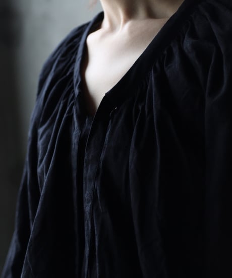 cavane キャヴァネ / Raglan puff-sleeve blouse Jacquardブラウス / ca-26022