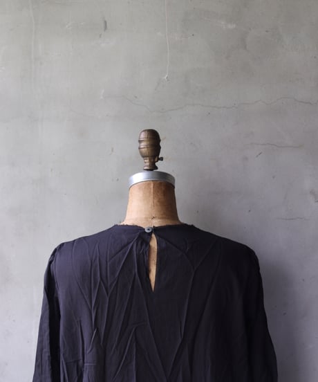SCHA シャー/ Round Neck Long Sleeve Dress Medium Long "12B-OE" /  Sc-24004 ( Art#1721)
