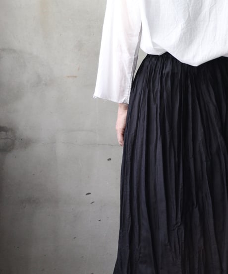 cavane キャヴァネ / Gatehered Petti Skirt Silk&Cotton100スカート/ca-25138
