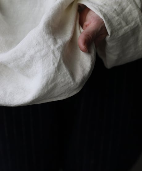 klauseクロイゼ / Sun-dried Linen C.S Shirt Middle Lengthシャツ/ kla-25011