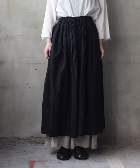 cavane キャヴァネ / Gatehered Petti Skirt Cotton100スカート/ca-25139