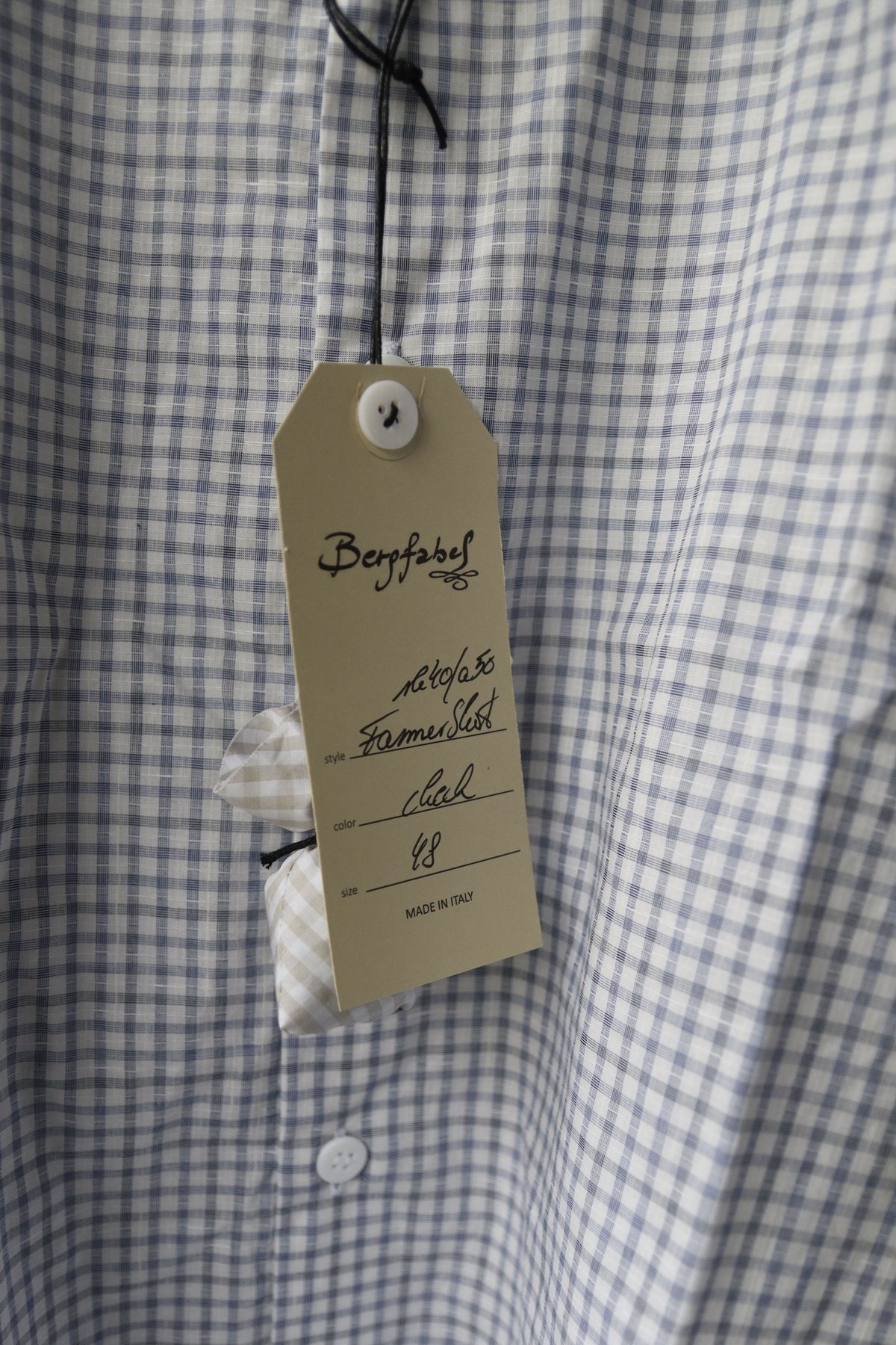 Bergfabel バーグファベル / farmer shirt/regular シャツ/ B