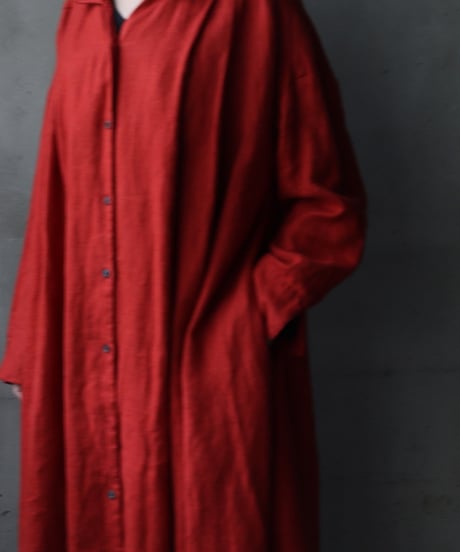 cavane キャヴァネ / Over-Dress Coat linen100ドレスコート / ca-25163