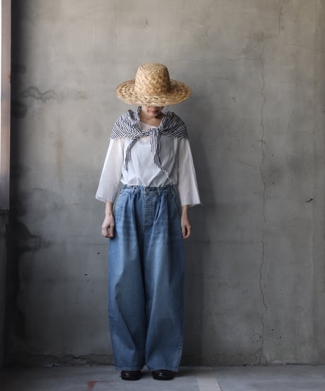 Dulcamaraドゥルカマラ / デニムシンプル2タックサイドPT UNISEX / dl-26008(D126-P553)