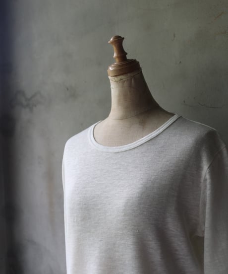 cavane キャヴァネ / Linen Crew-Neck long sleeveT  / ca-24112B