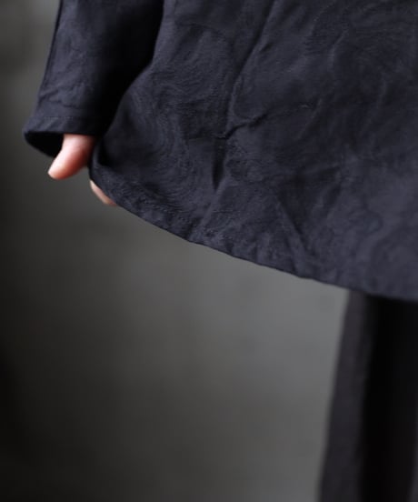 cavane キャヴァネ / Tunic long-sleeve Cotton100Jacquardシャツ / ca-26025