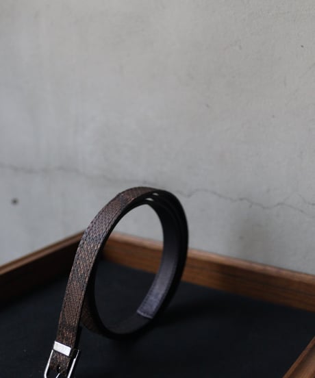 cavane キャヴァネ / #18Python Leather Beltベルト / ca-23503