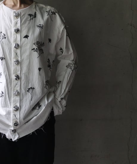 Cavalier Meiko Takahashi / Collarless garden shirt #39/ Me-23007