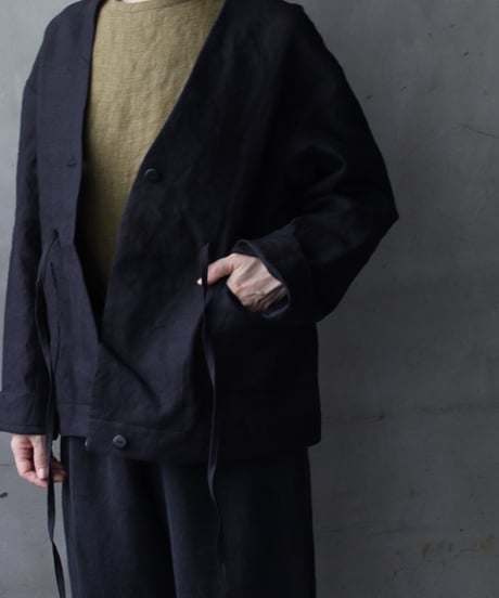 der antagonist デ アンタゴニスト / Potter Jacket linen100ジャケット/ J76BLSC26