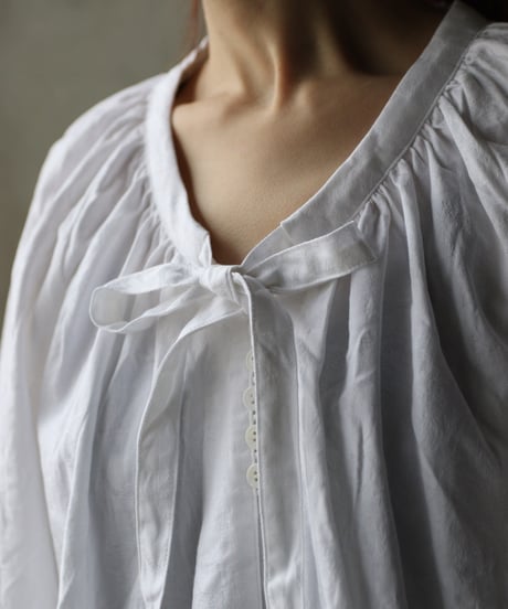 cavane キャヴァネ / Raglan puff-sleeve blouse Jacquardブラウス / ca-26021