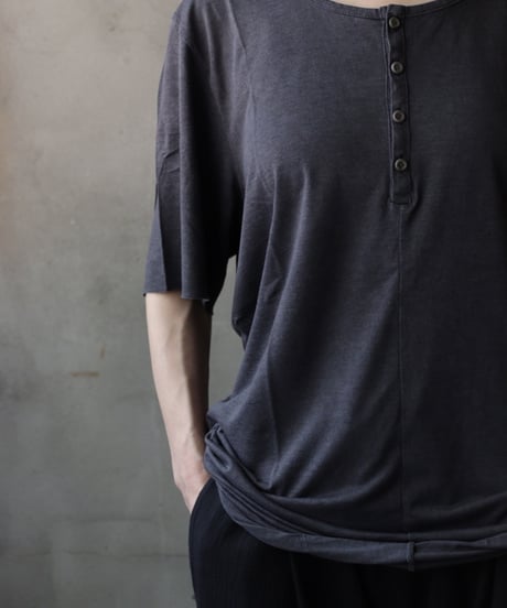 daubドーブ / HENLEY NECK T-SHIRT CENTRAL SEAM Tシャツ / da-25010