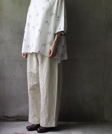 cavane キャヴァネ / Tunic half-sleeve Cotton/Linen100シャツ / ca-25081