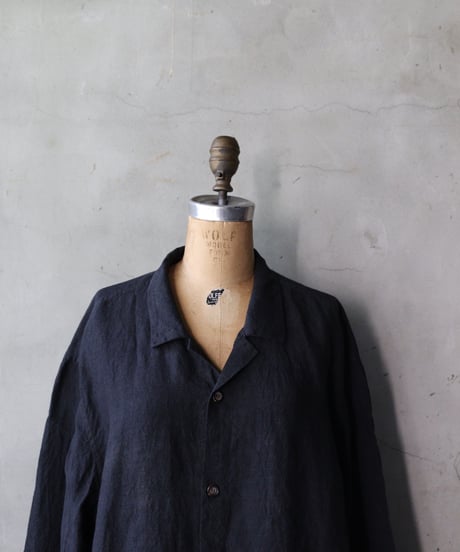 BIEK VERSTAPPEN ビーク フェルスタッペン / SHIRT OVERSIZED OPEN COLLARオーバーシャツ / Bie-25021(TO17-M)