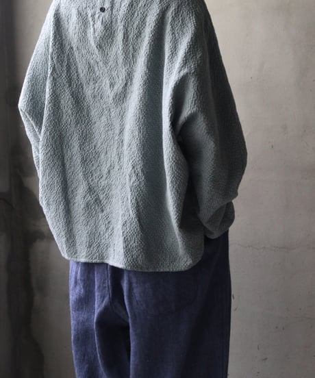 cavane キャヴァネ / Tunic long-sleeve Cotton&Woolシャツ / ca-25152