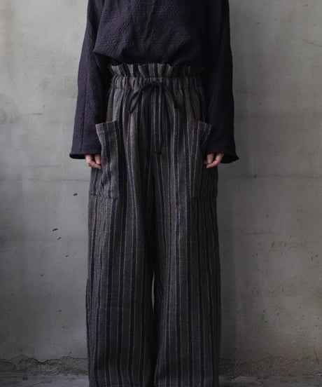 cavane キャヴァネ / Side-Pocket wide pants woolパンツ / ca-25154