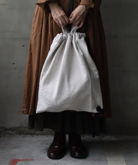 cavane キャヴァネ /  Rope sack linen&cottonバッグ/ ca-25136