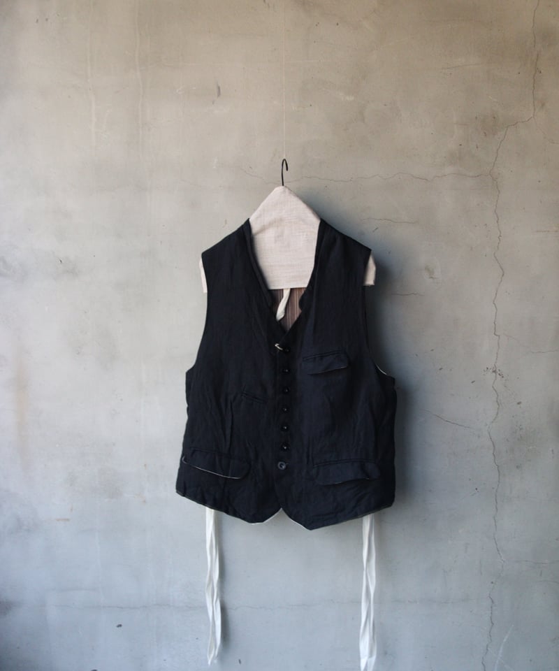 KLASICA クラシカ / CARRE-VS ベスト　ジレ クラシカ KLASICA Box Shaped 7 Button Vest （Vintage Stripe